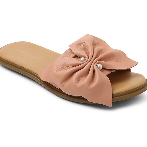 BCBG Generation Eleni Leather Slide Sandals - Worn Once! - Picture 2 of 2